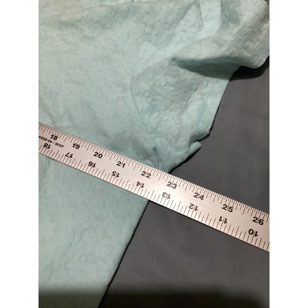 LL Bean Aqua Textured Jersey Tee T Shirt Top Womens 2X Cotton Blend Casual - Picture 6 of 8